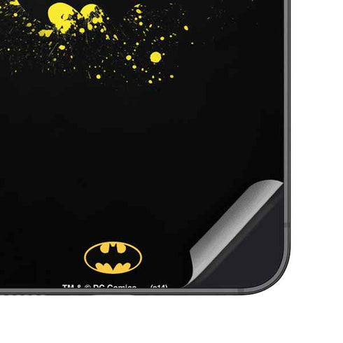 DC Comics Batman Logo Yellow Splash Galaxy S25 Skin